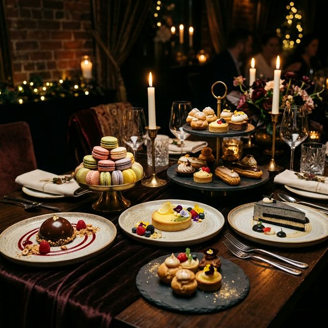 Luxurious dessert table