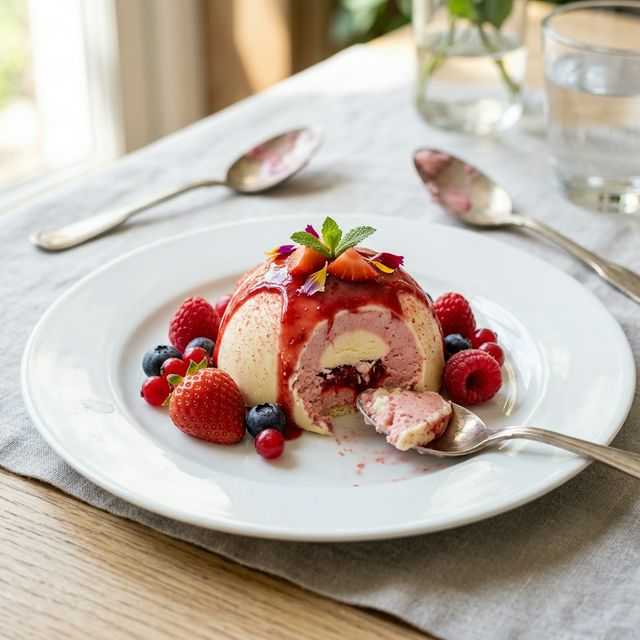 Strawberry Tartufo